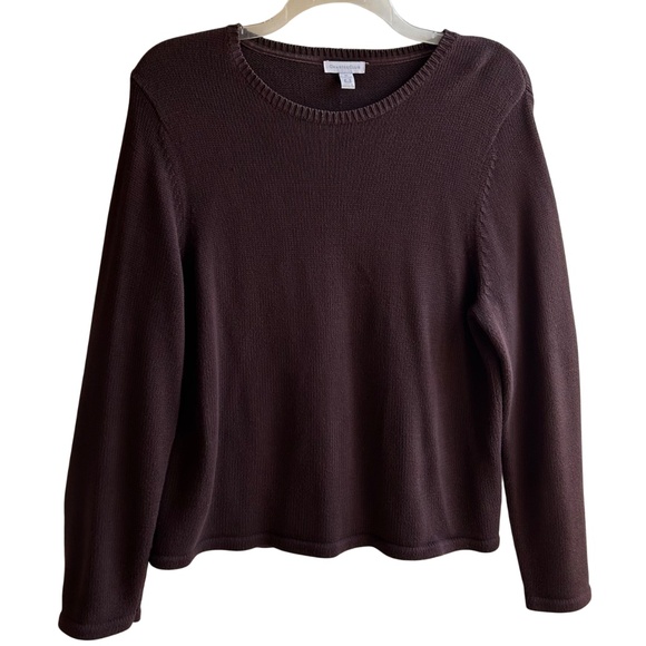 Charter Club 100% Pima Cotton Crew Neck Long Sleeve Sweater XL - Picture 1 of 4